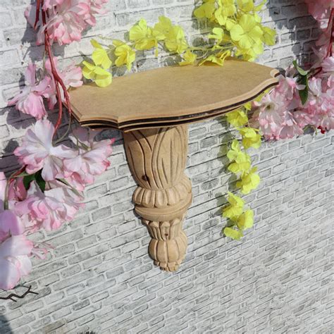 Amulyam Rajwadi Cornice Shelf with Handcarved Log – Handilane