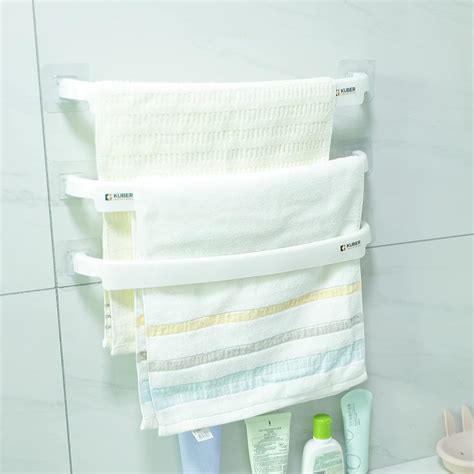 Kuber Industries Towel Hanger for Bathroom|Wall Mounted Cloth Hanger ...