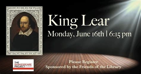 The Shakespeare Project of Chicago Presents KING LEAR, Des Plaines ...