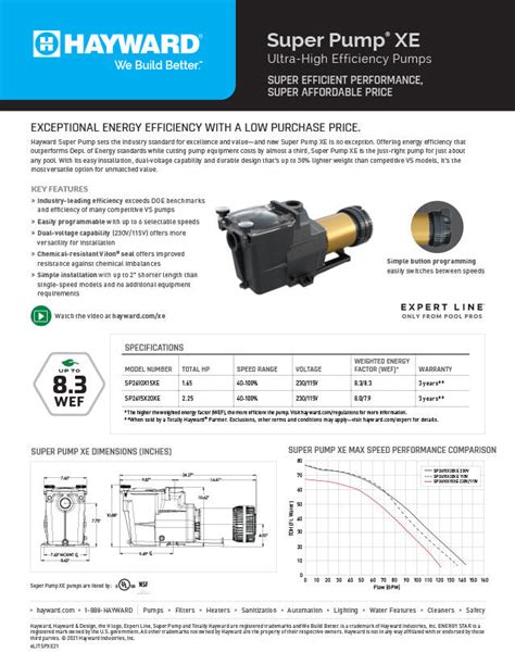 Image result for Hayward Xe Pump Programming