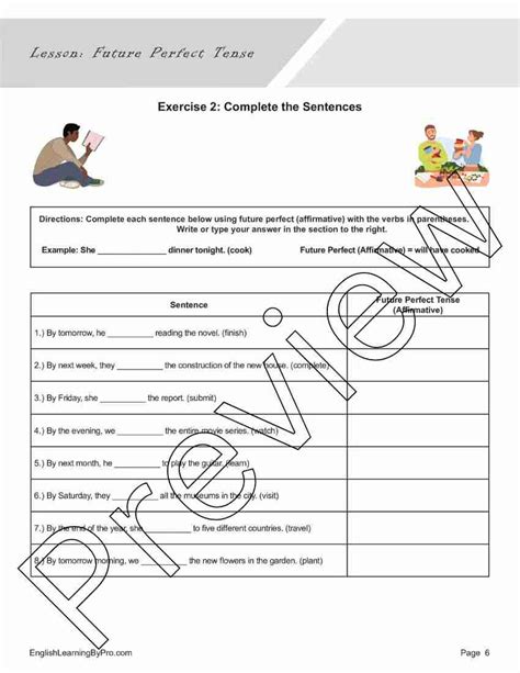 Future Perfect Lesson Plan 的图像结果