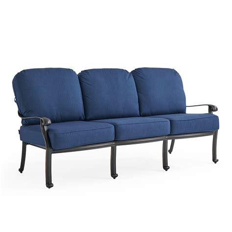Roma Black Gold Cast Aluminum with Cushions 3 Piece Sofa Group + 42 x ...