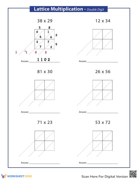 Image result for Lattice Multiplication Tutorial