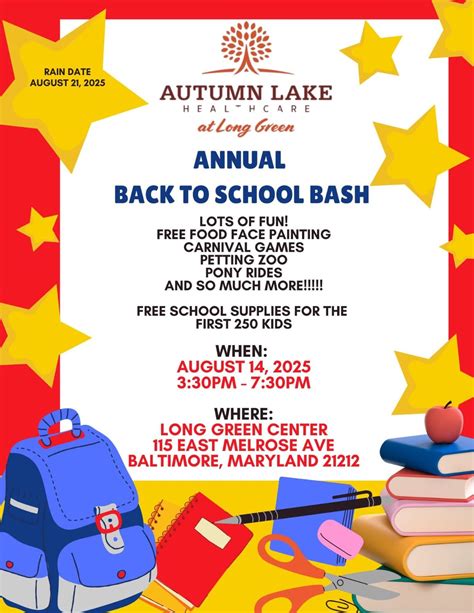 Annual Back To School Bash, 115 E Melrose Ave, Baltimore, MD, United ...