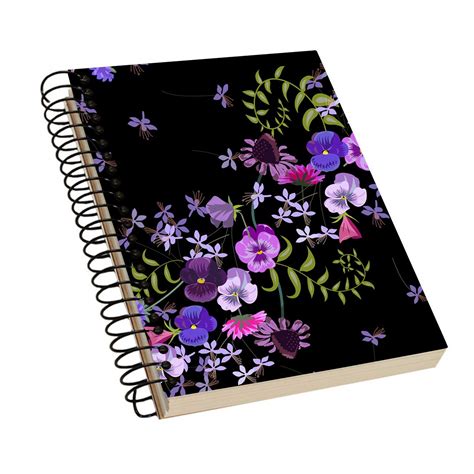 SwagNStyles Spiral Bound Notebook, Plain Notebook, Size : A5 | Floral ...