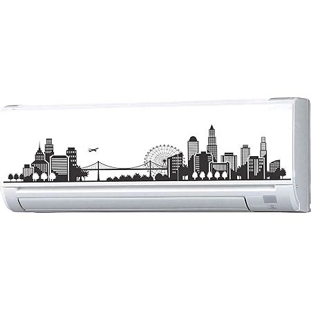 Asmi Collections Beautiful City Split AC Stickers Wall Stickers ...