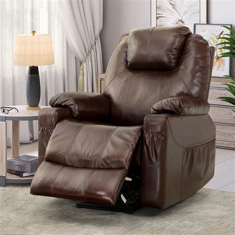 Buy Best Choise Genuine Leather Power Lift Recliner Chair with Massage ...