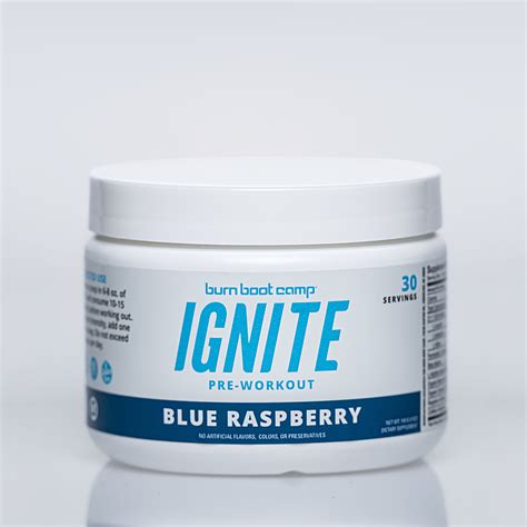 Ignite Pre-Workout Blue Raspberry - Burn Boot Camp
