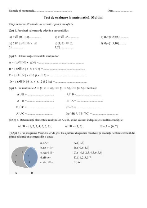 AcademiaABC – Evaluare Matematică-Mulțimi Clasa a VI-a