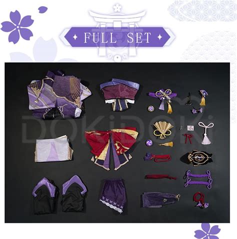 KIRA KIRA Raiden Shogun Cosplay Costume Game Genshin India | Ubuy