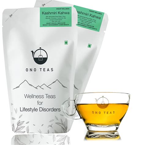 Ono Teas Kashmiri Kahwa Tea (100 GM | 50 Cups) with Green Tea, Cinnamon ...