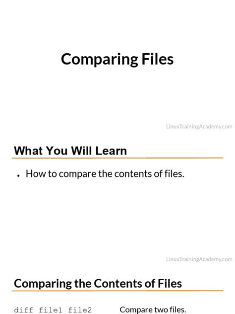 Comparing Files 的图像结果