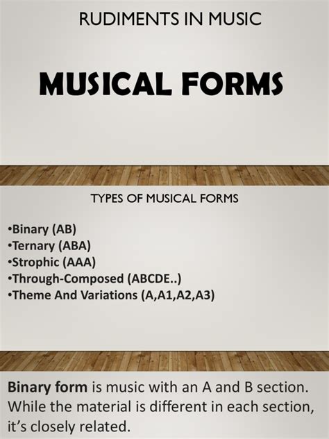 Image result for Musical Form Explained