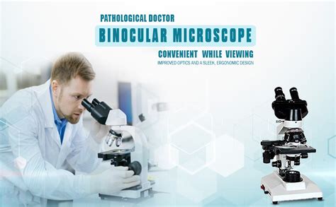 GLAB Pathological Doctor Binocular Microscope with Semi-Plan Objectives ...