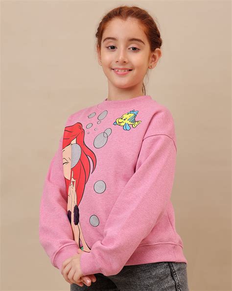 Disney Princess Printed Oversized Sweatshirt For Girls – Kidsville