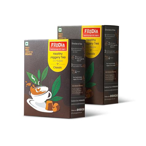 Foodia Classic Jaggery Tea Readymix (800g) | 2 in 1 Instant Tea Premix ...
