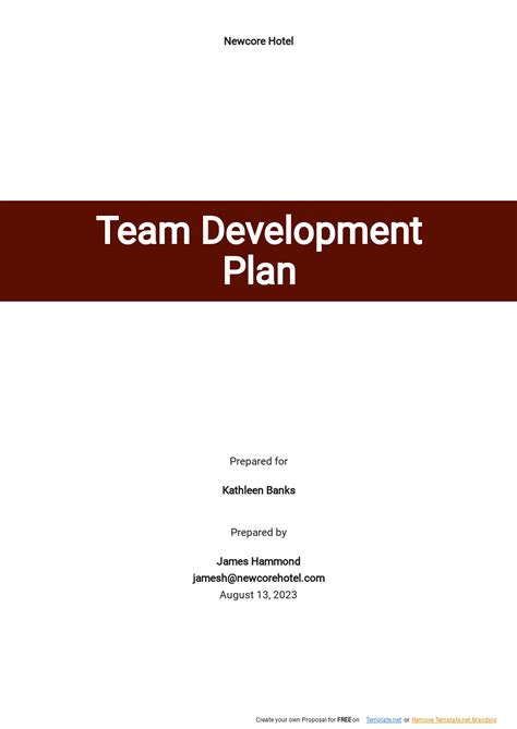 Image result for Team Development Plan Sample