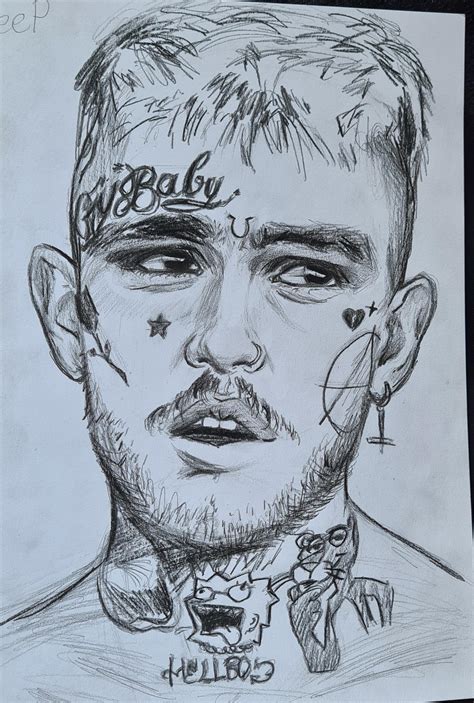 Peep drawing i did : r/LilPeep