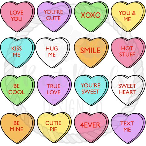 Cute Candy Heart Sayings