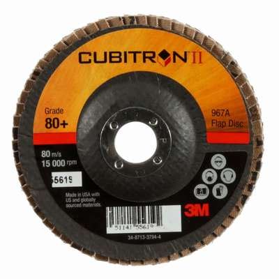 935560-9 3M Cubitron Type 29, Flap Disc, Ceramic, 4" Disc Diameter, 80 ...