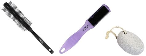 Buy VEGA Portable Pedicure File For Dead Hard Skin & VEGA Round Brush ...