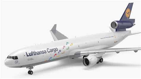 McDonnell Douglas MD11 Tri Jet Airliner Lufthansa Cargo 3D Model $99 ...