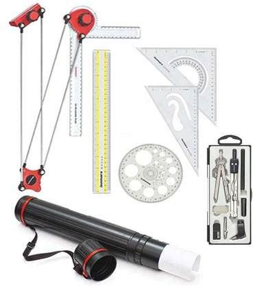 Pyramid Mini drafter set of 7 items Mini kit Combo of drawing sheet ...