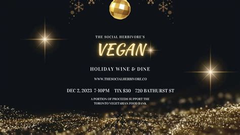 Vegan Holiday Wine & Dine, Centre for Social Innovation (Annex ...