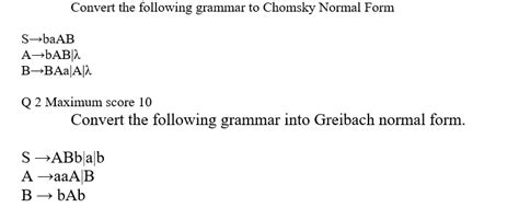 Image result for Convert Grammar into Chomsky Normal Form