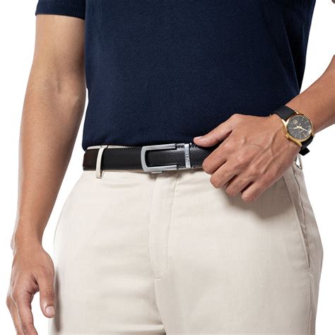 Buy No-Hole Leather Belts for Men Online | Haldèn India