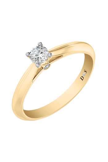 Buy Yellow Diamond 18kt Gold Studded Ring by Divine Solitaires Online ...