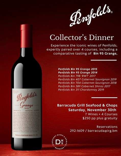 A Vertical Tasting of Penfolds Grange, 5 Burnaby Street, Hamilton ...