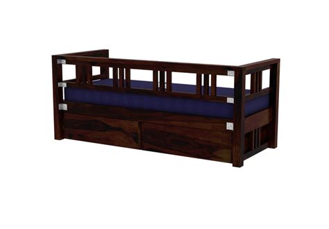 Buy Maxii Diwan With Storage (Walnut Finish) Online in India: Urbanwood
