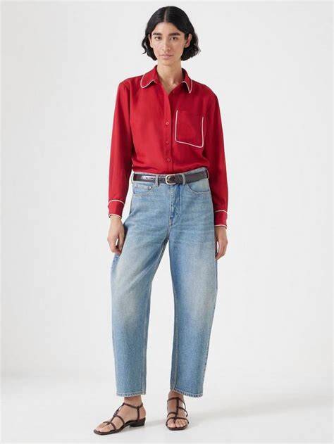 HUSH Kinsey Piping Detail Long Sleeve Shirt