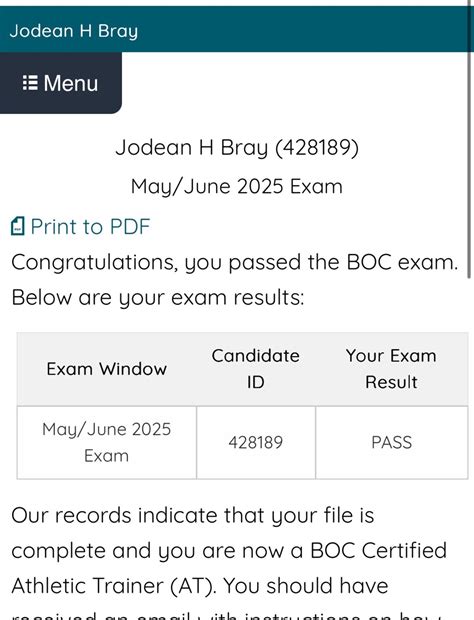Officially BOC Certified! 🥳 I am excited to share that I have passed ...