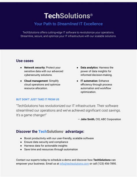 Image result for One Pager Examples