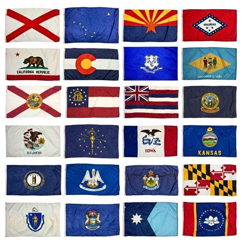 50 States Flag Set - All State Flags - All 50 State Flags