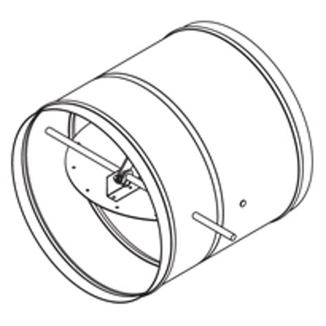 BIM objects - Free download! 1-1/2 Hour Fire Damper, True-Round Blade ...