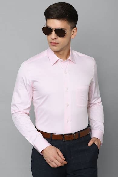 Buy Men Pink Slim Fit Solid Full Sleeves Formal Shirt Online - 865594 ...