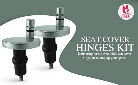 JKC SS Seat Cover Hinges Kit for Duravit Wall Hung and One Piece Toilet ...