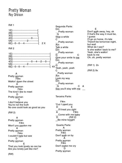 Image result for Pretty Woman Tutorial Guitar