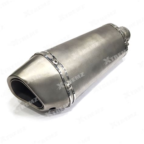 Xtremz X6 Titan Exhaust For Universal Bikes - Silver