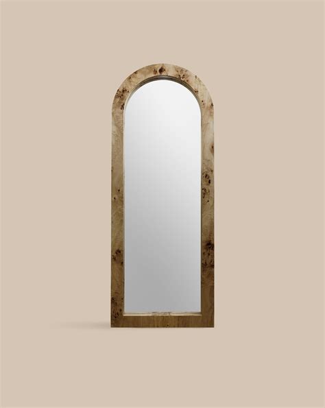 Arc Burl Wood Floor Mirror – Ransom and Dunn