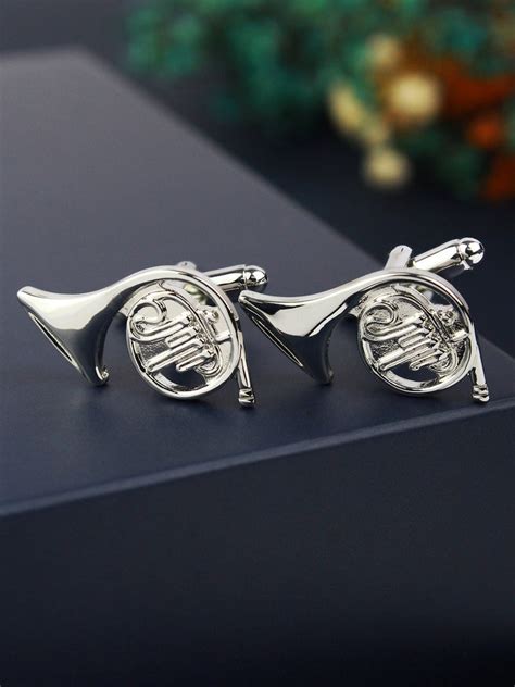 Buy The Subtle Trumpet - Silver Cufflinks for Men | Genuine Branded ...