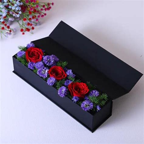 Buy Enticing Flowers in Black Box Online at Best Price from Giftcart.com