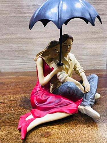 Buy Love Umbrella Couple Valentine Exclusive SHOWPIECE POLYRESIN Online ...