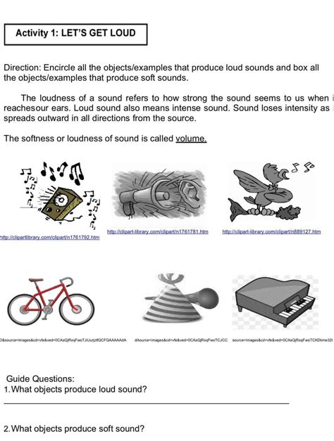Image result for Object with Sounds Examples