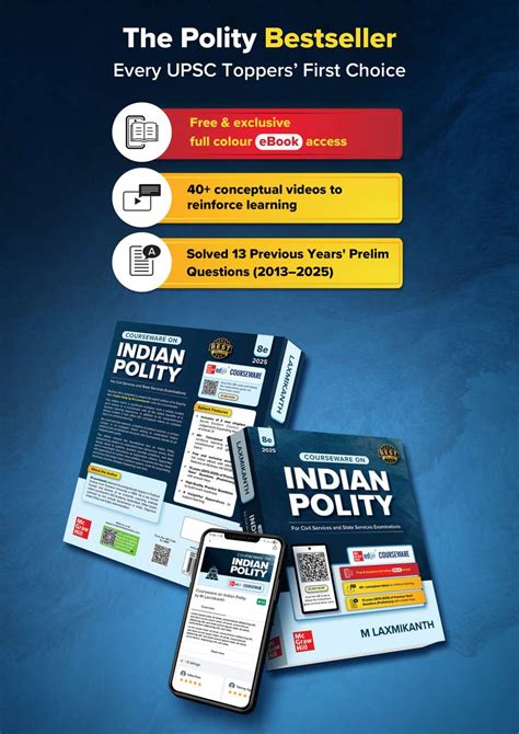 Indian Polity Courseware (English), 8e by M Laxmikanth for UPSC CSE ...