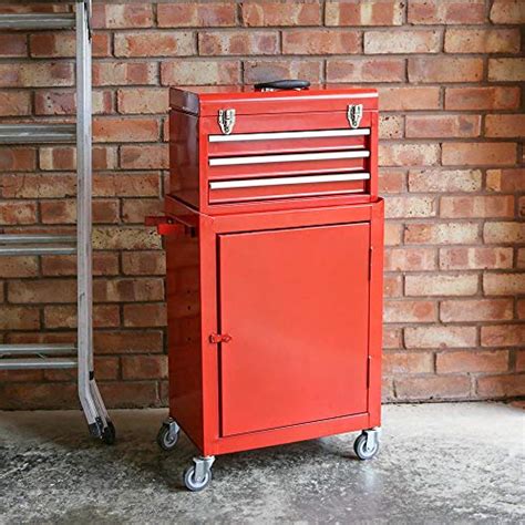 Buy RED Mechanic Tool Chest Box Cabinet Lockable Garage Storage ROLL ...