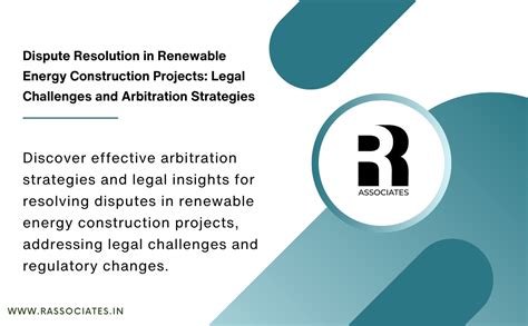"Renewable Energy Arbitration: Strategies & Legal Insights for Dispute ...